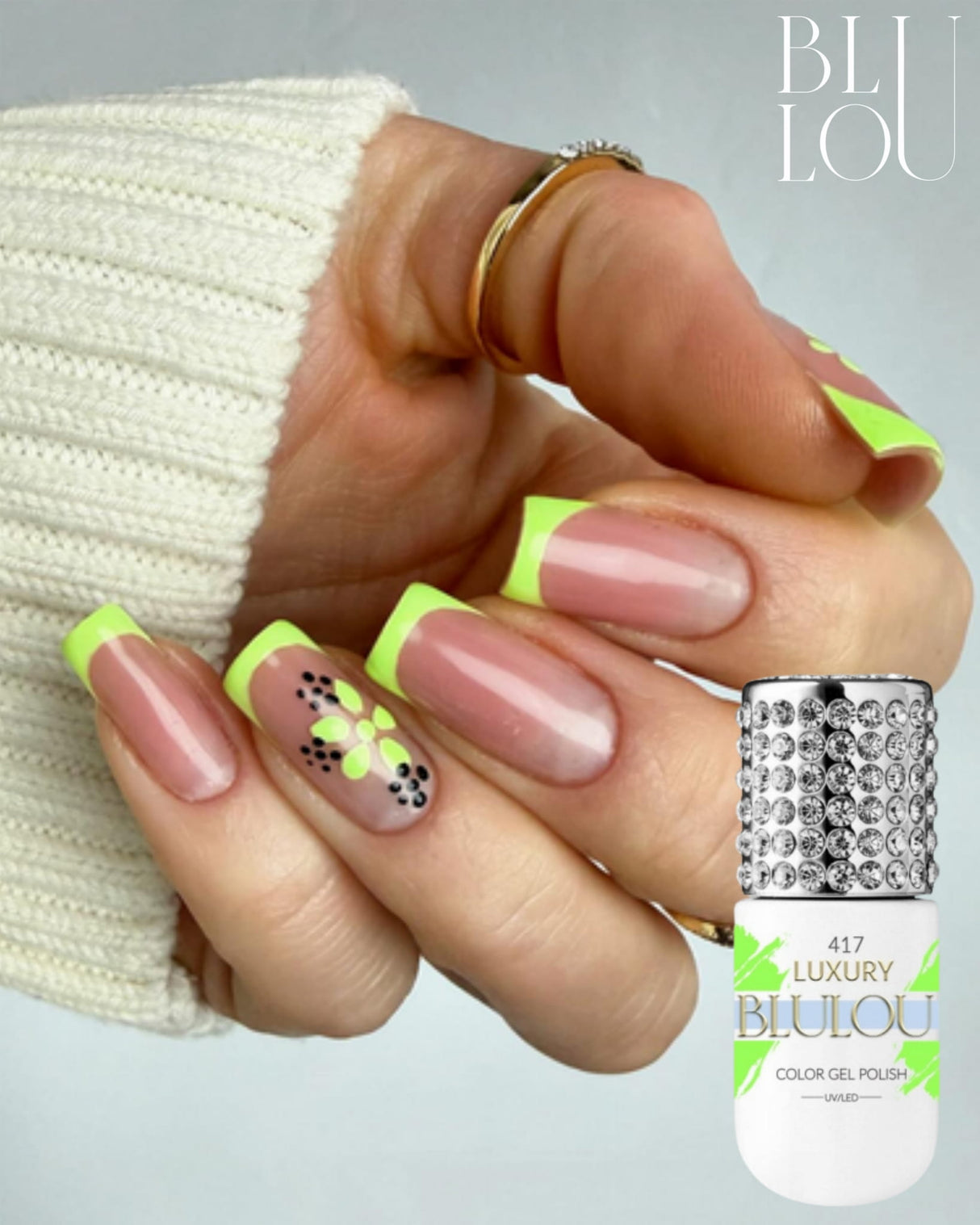 BluLou hybridní lak na nehty 9ml Luxury - 417