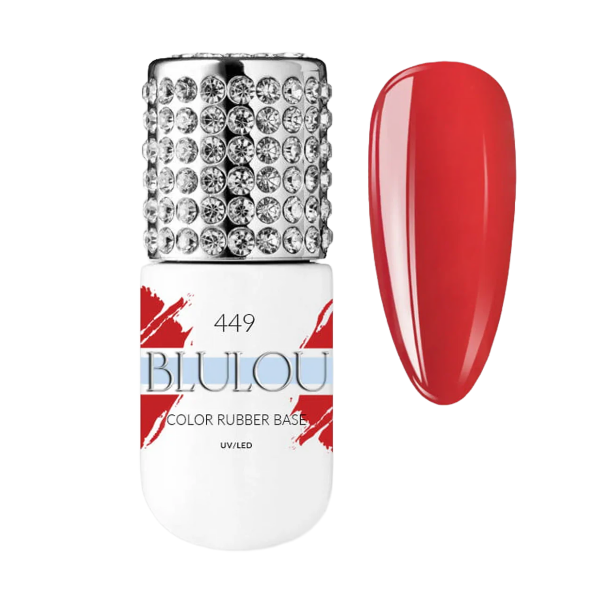 Farba Rubber Base 9ml - červený odtieň NO: 449