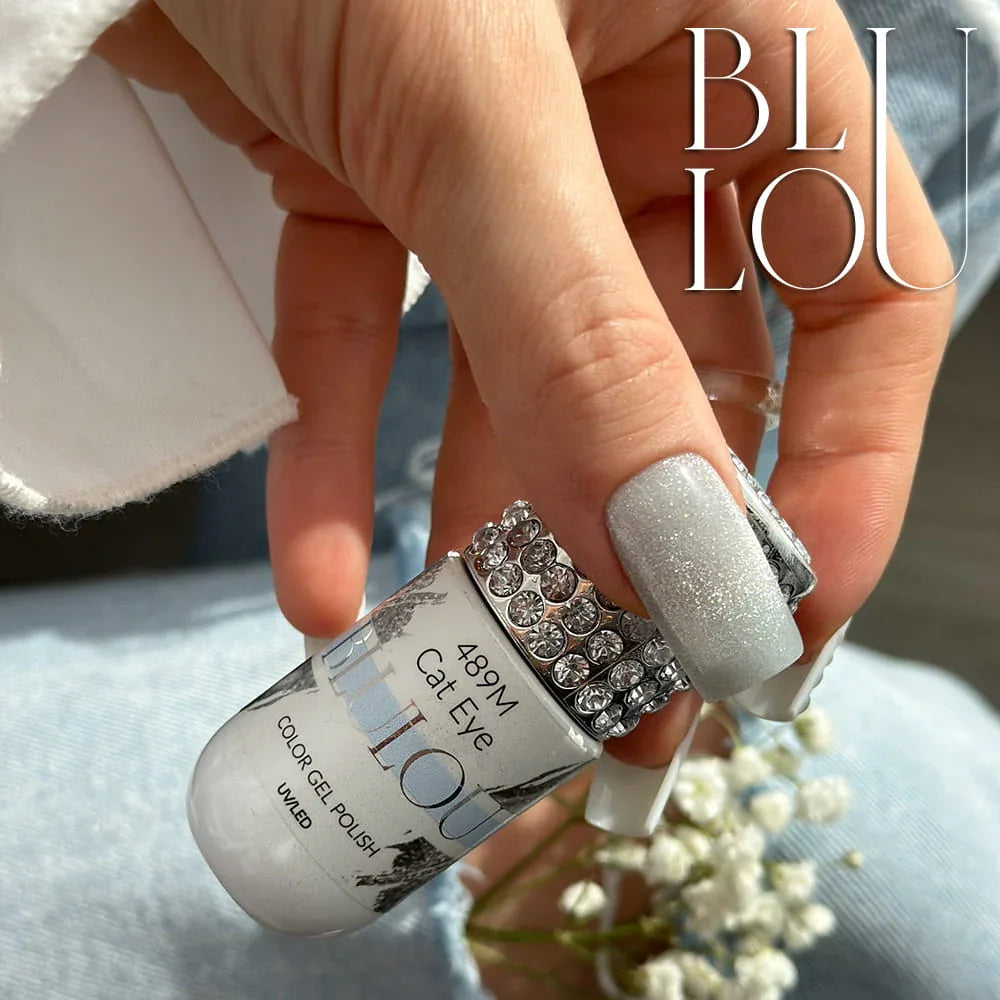 Lakier hybrydowy BluLou 9ml Cat Eye - 489M