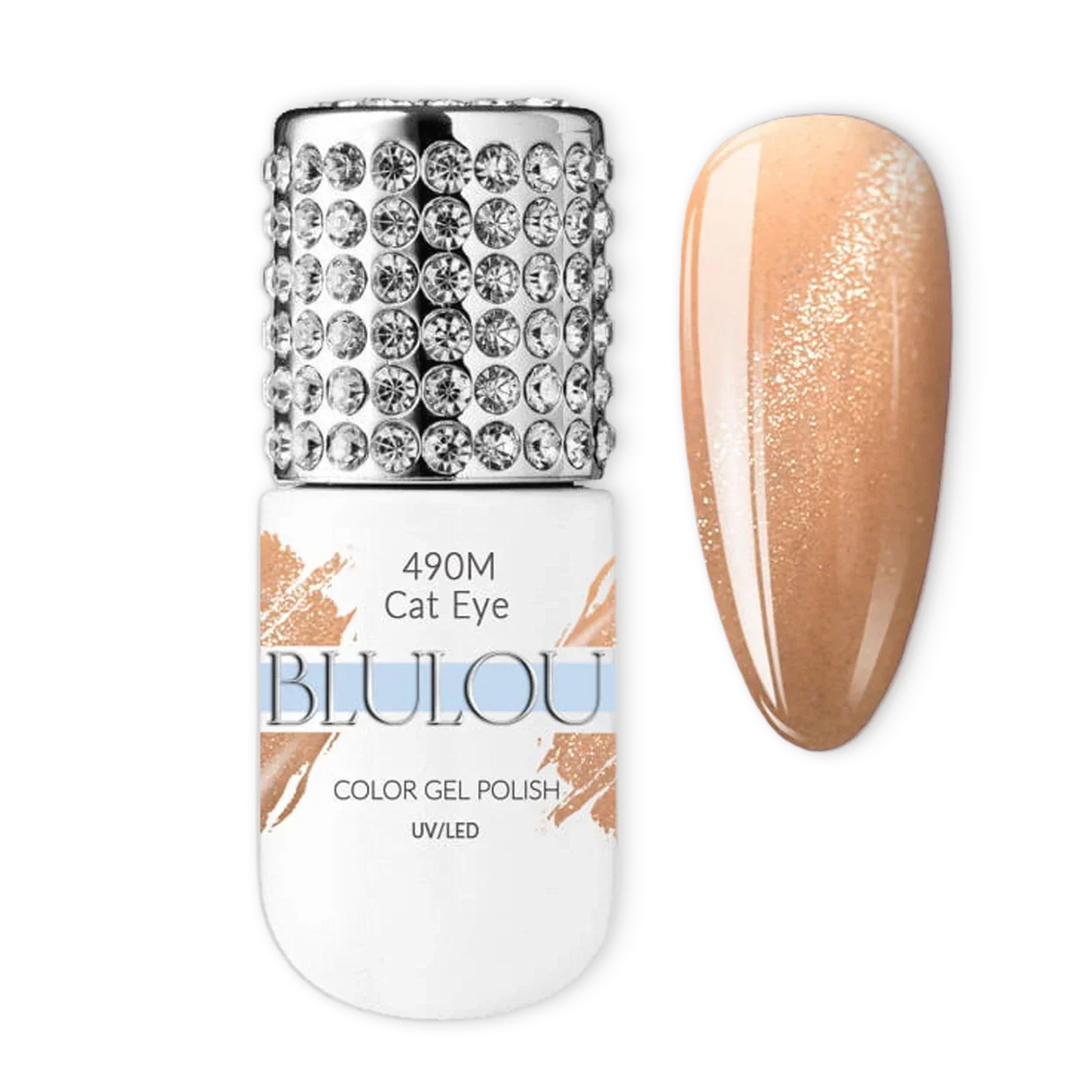 BluLou 9ml Cat Eye hybridní lak na nehty - 490M