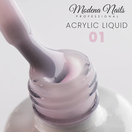 Tekutý akrylový gel v lahvičce, světle růžový - Acrylic Liquid in Bottle - 01