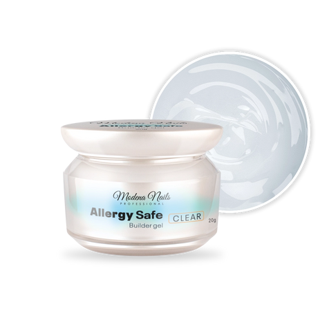 Żel średniogęsty bezbarwny samooziomujacy - Allergy SAFE Builder Gel Clear