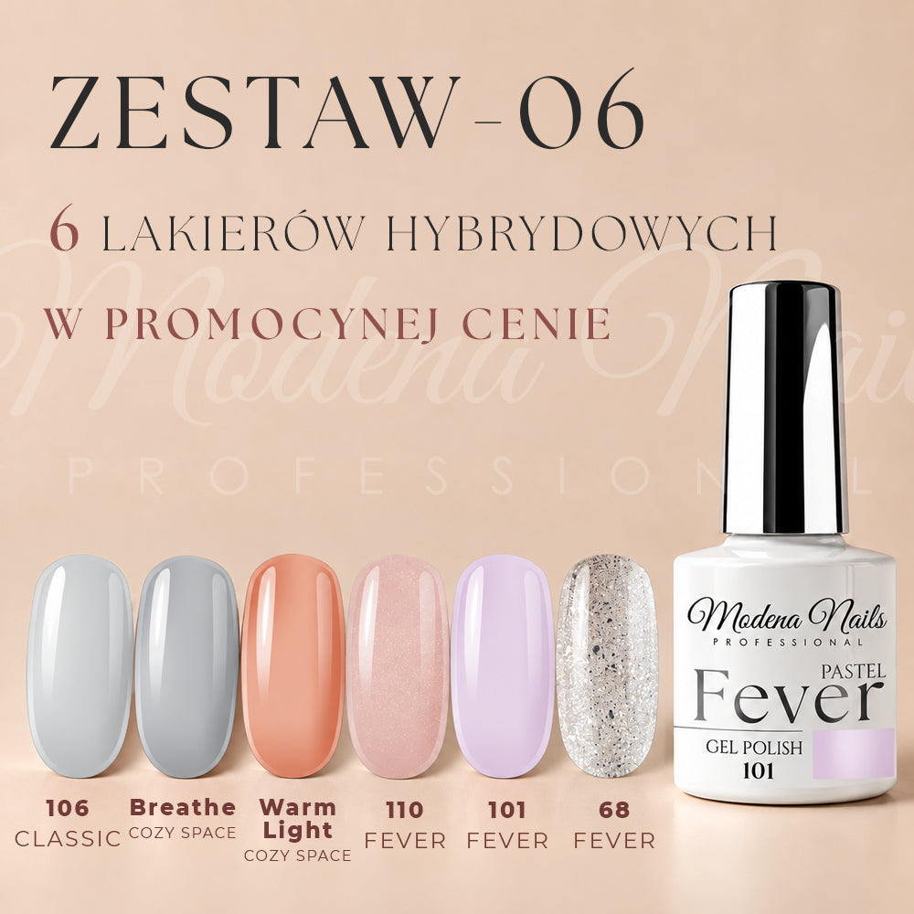 Zestaw 6 lakierów hybrydowych - 06