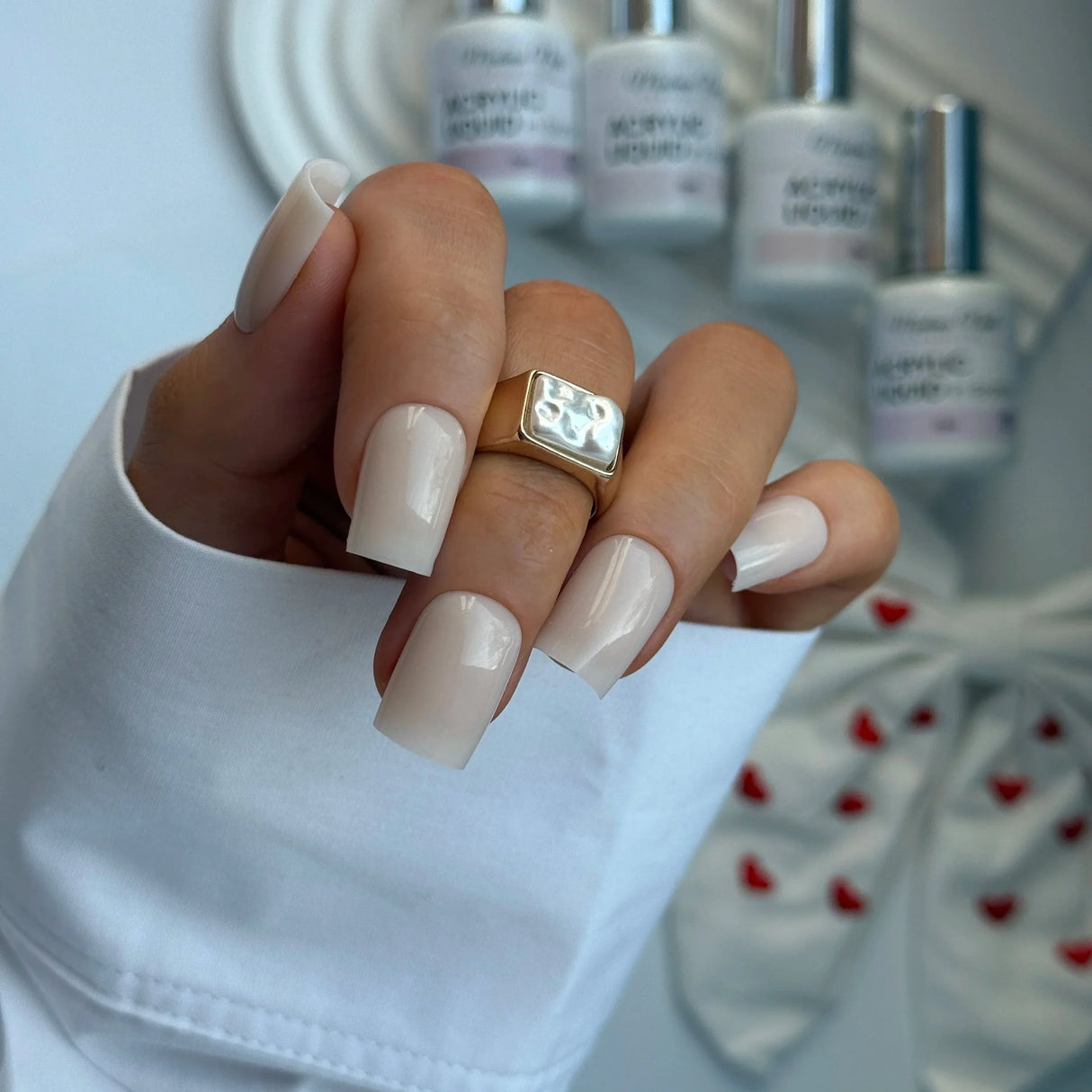 Gel acrílico líquido em frasco, nude claro - Líquido Acrílico em Frasco - 04