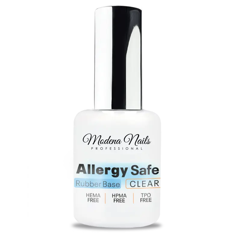 Allergy Safe Rubber Base Clear - Modena Nails