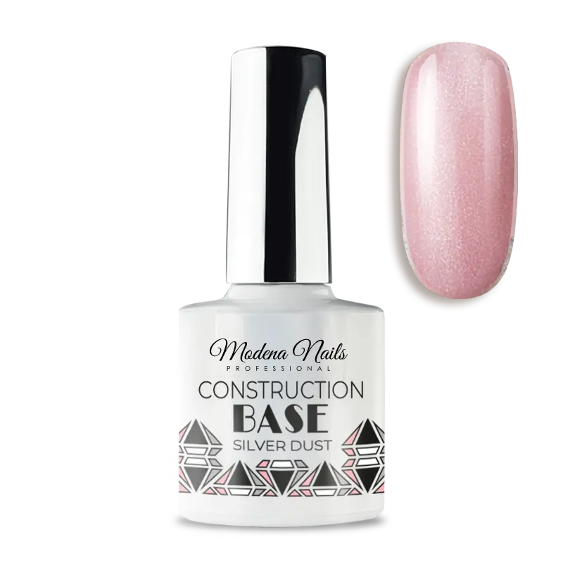 Base Construction Silver Dust - Modena Nails