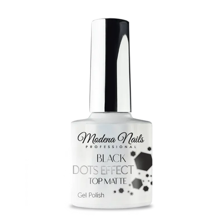 Black Dots Effect - Top Matte 7,3ml - Modena Nails