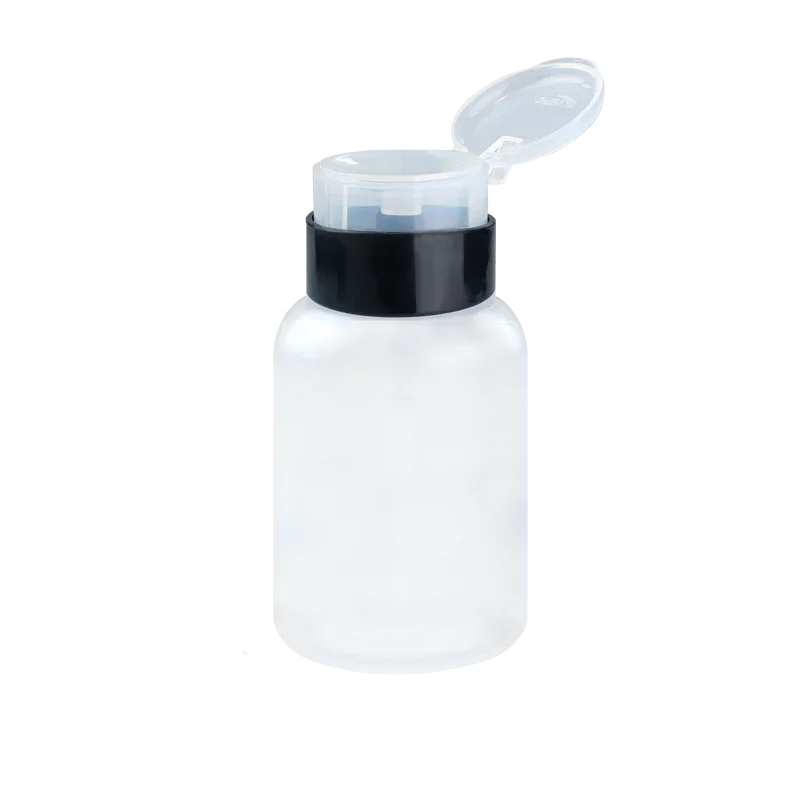 Dozownik do płynów z pompką Black 200ml - Modena Nails