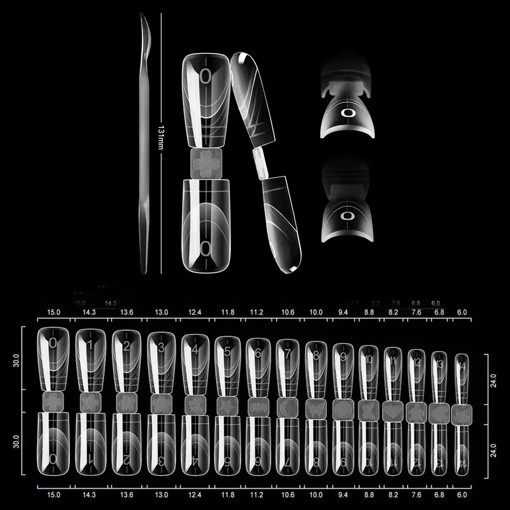 Pontas de forma dupla/superior de forma dupla 150 unidades - 10