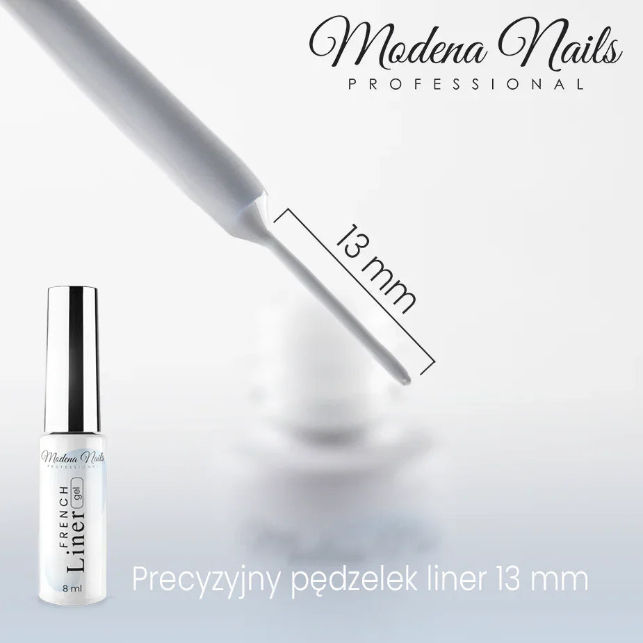 Gel blanc pour peindre les French tips au pinceau - French Liner Gel 8ml
