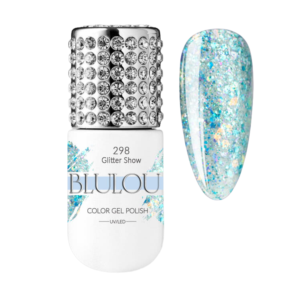 Vernis à ongles hybride Glitter Show BluLou 9 ml - 298