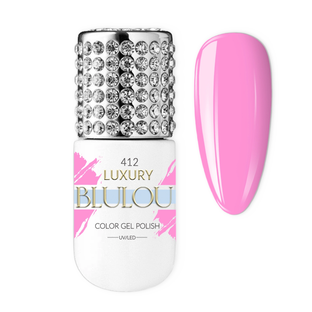 BluLou hybridní lak na nehty 9ml Luxury - 412