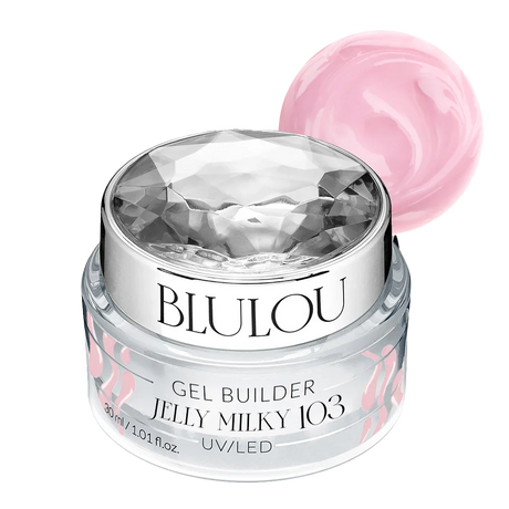 BluLou JELLY Gel de construção leitoso - 103 HEMA FREE