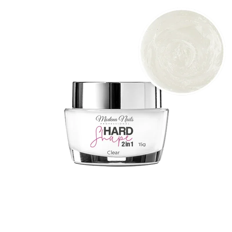Hard Shape 2in1 Clear 15g - Acrylgel in een transparant potje