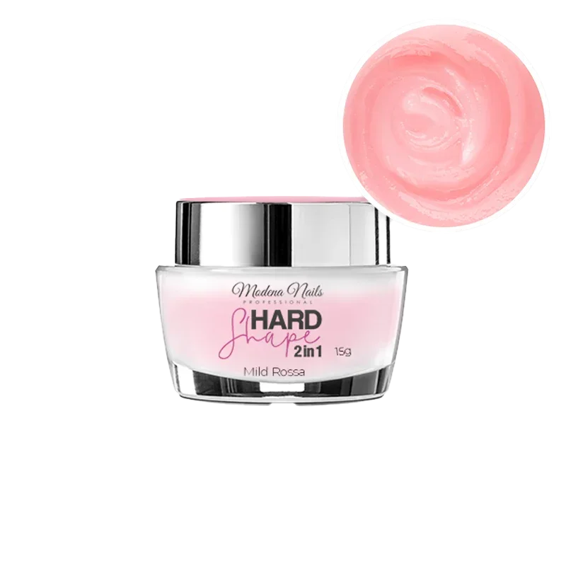 Hard Shape 2in1 Mild Rossa 15g - Acrylgel in een potje, melkachtig roze