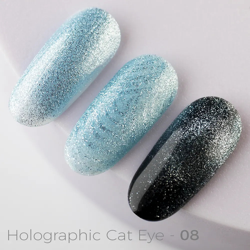 Lakier Hybrydowy Holographic Cat Eye - 08 CE - Modena Nails Shop