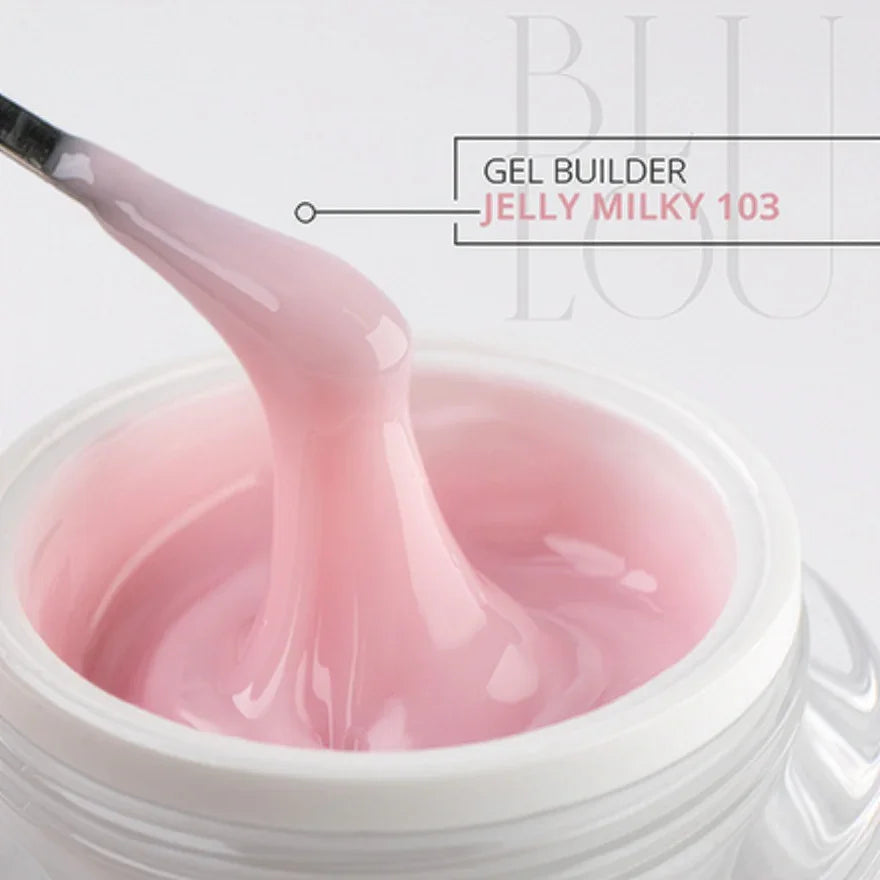 BluLou JELLY Gel de construção leitoso - 103 HEMA FREE