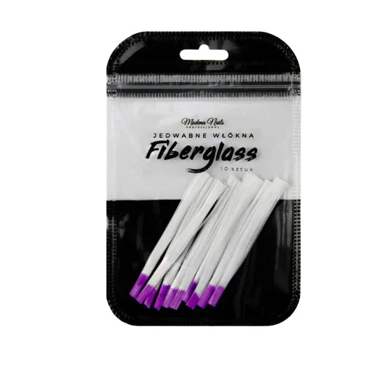 Jedwabne Włókna Do Fiberglass z klejem 10 sztuk - Modena Nails