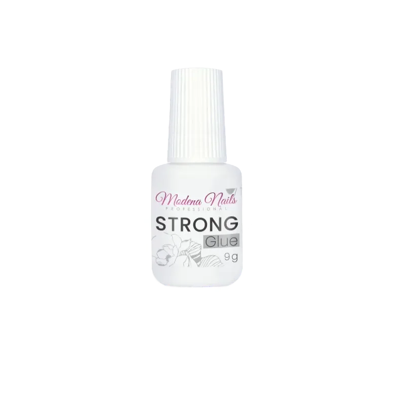 Klej do Tipsów z Pędzelkiem STRONG Glue 9 g - Modena Nails