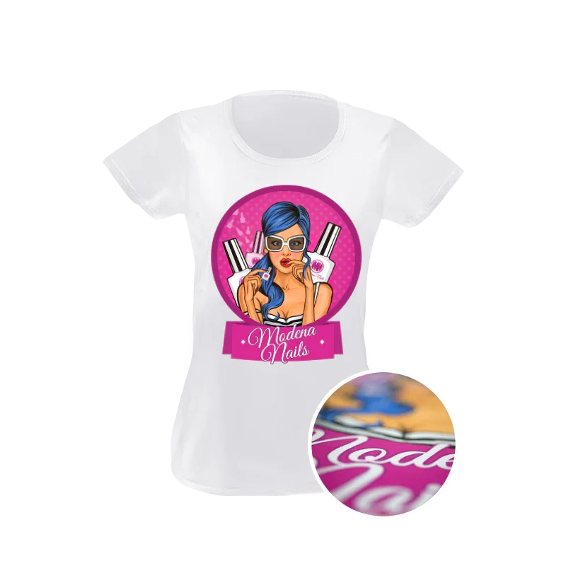 Koszulka t-shirt Damski White Pop-Art - Modena Nails