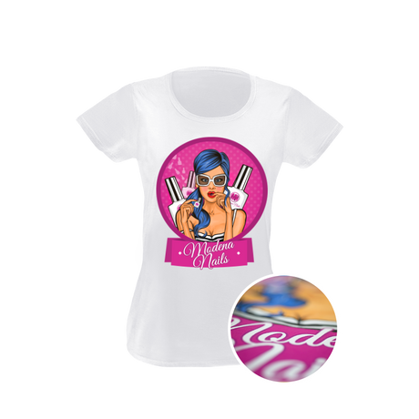 Koszulka t-shirt Damski White Pop-Art - Modena Nails Shop