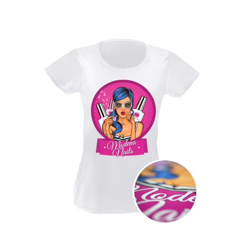 Koszulka t-shirt Damski White Pop-Art - Modena Nails Shop