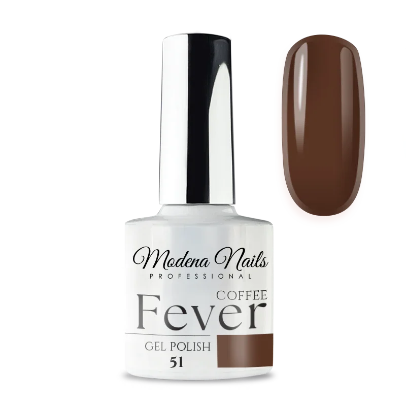 Lakier Hybrydowy FEVER Coffee - 51 - Modena Nails