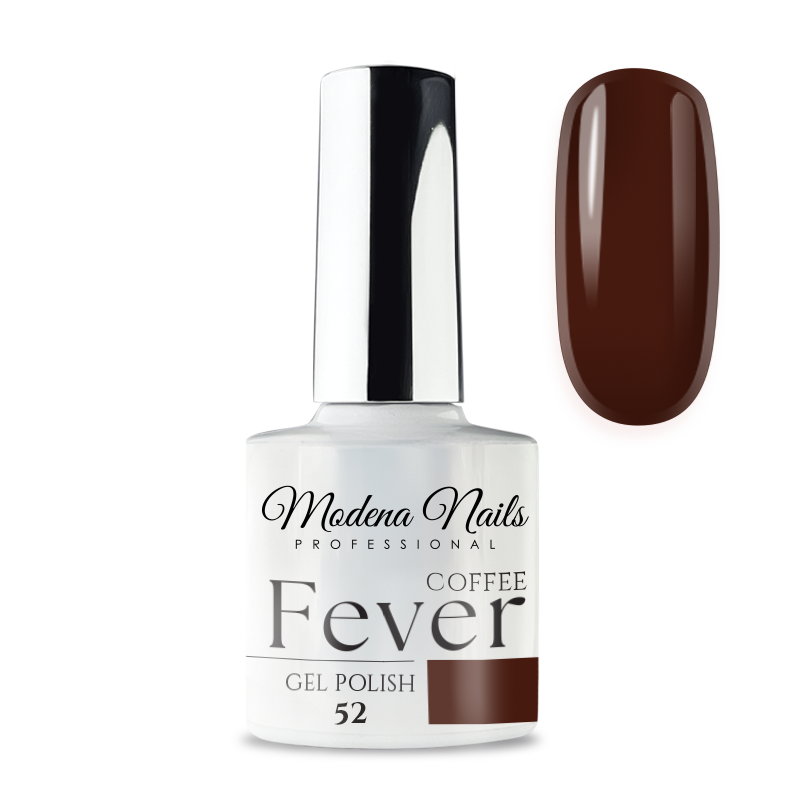 Lakier Hybrydowy FEVER Coffee - 52 - Modena Nails