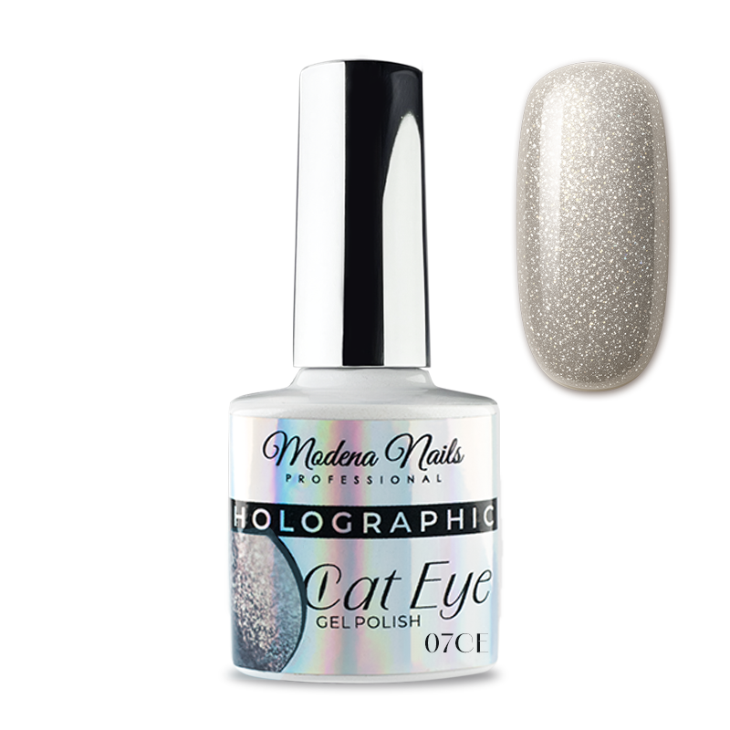 Lakier Hybrydowy Holographic Cat Eye - 07 CE - Modena Nails