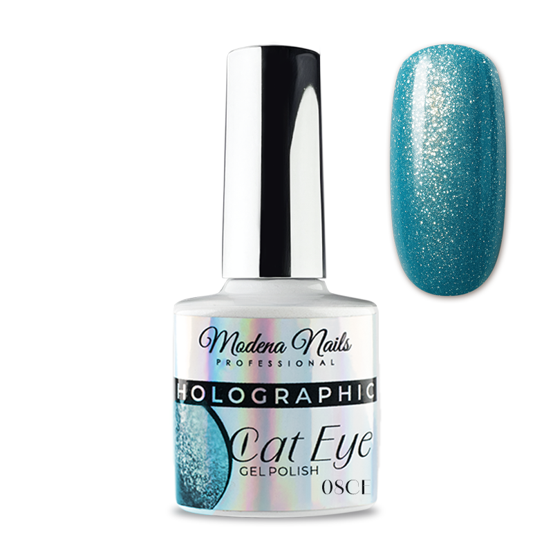 Lakier Hybrydowy Holographic Cat Eye - 08 CE - Modena Nails Shop