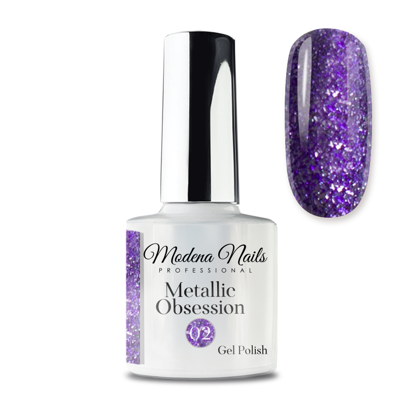 Lakier Hybrydowy Metallic Obsession 7,3ml 02 - Modena Nails Shop