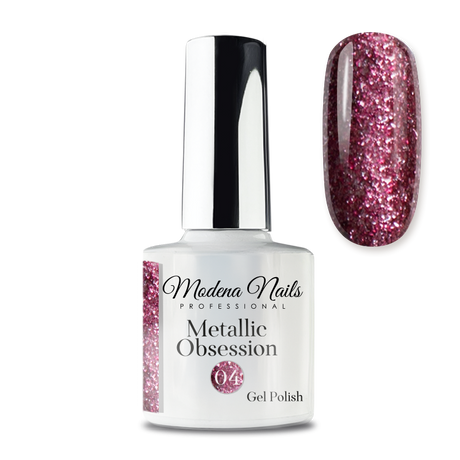 Lakier Hybrydowy Metallic Obsession 7,3ml 04 - Modena Nails Shop