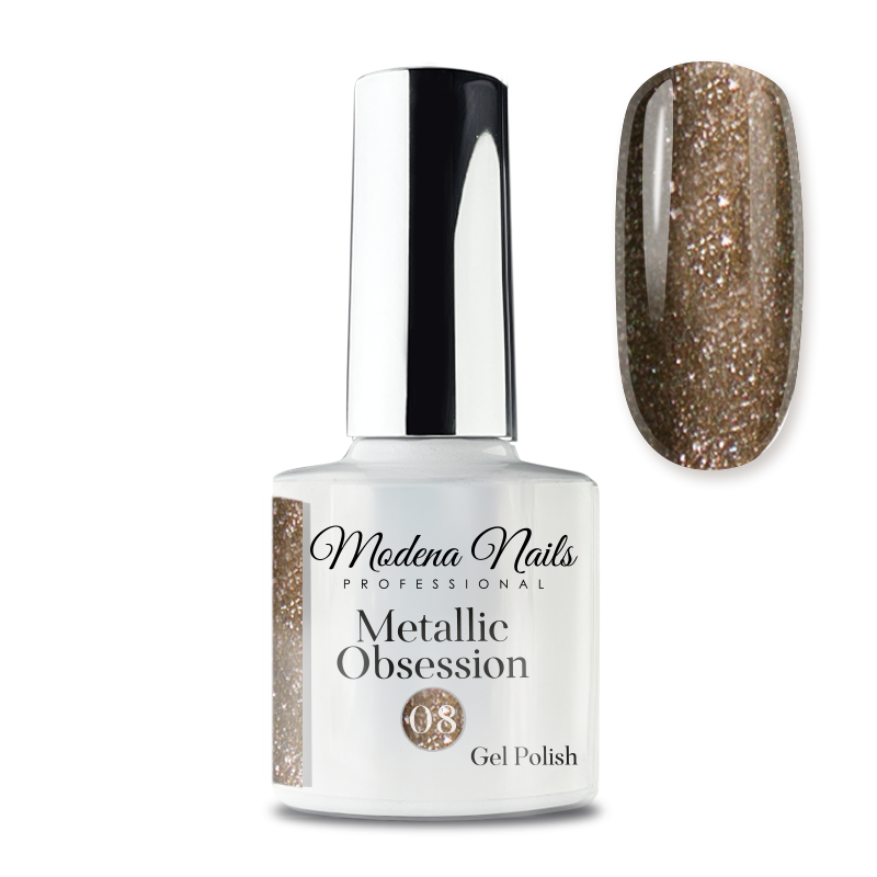 Lakier Hybrydowy Metallic Obsession 7,3ml 08 - Modena Nails Shop