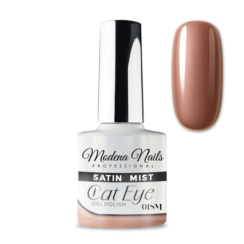 Lakier Hybrydowy Satin Mist Cat Eye - 01 SM - Modena Nails