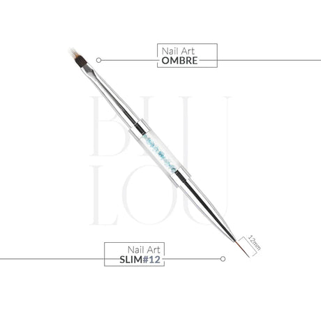 Pennello BluLou Nail Art Slim n. 12 - Nail Art Sfumato