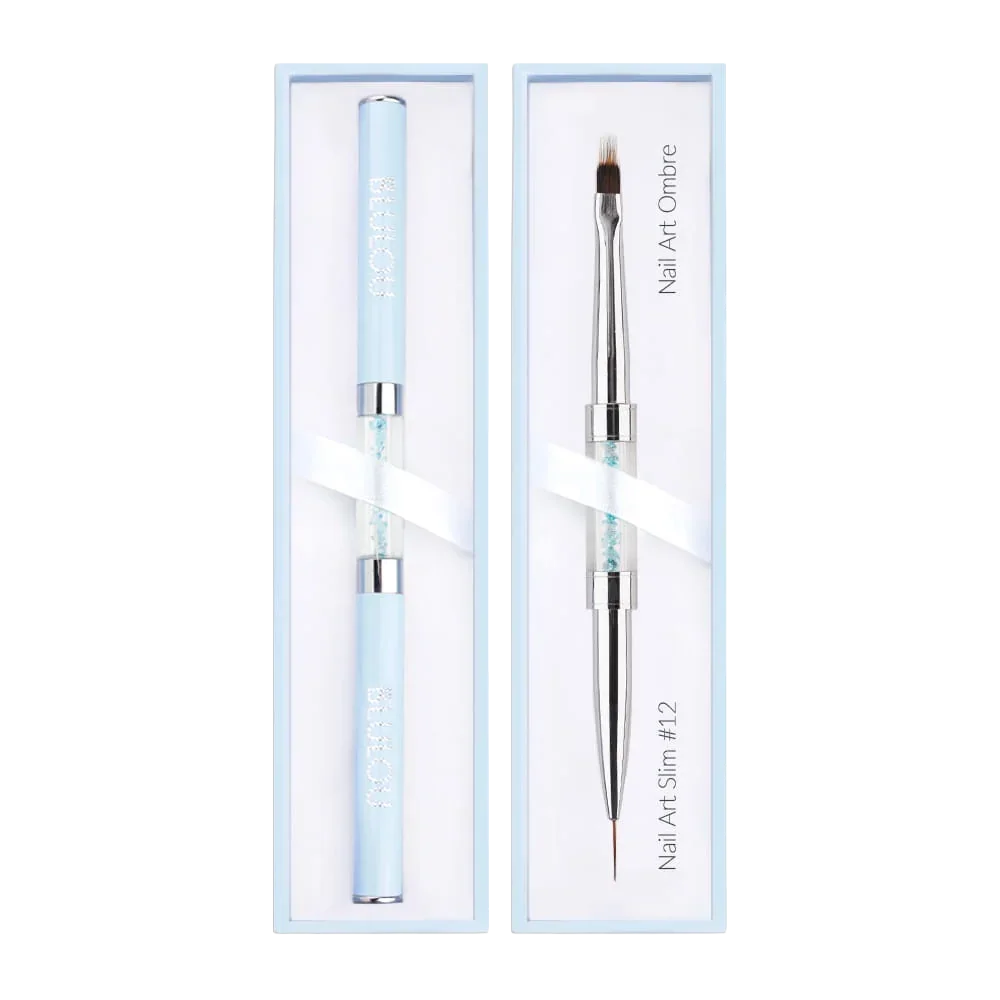 BluLou Nail Art Slim Pinsel Nr. 12 – Nail Art Ombre