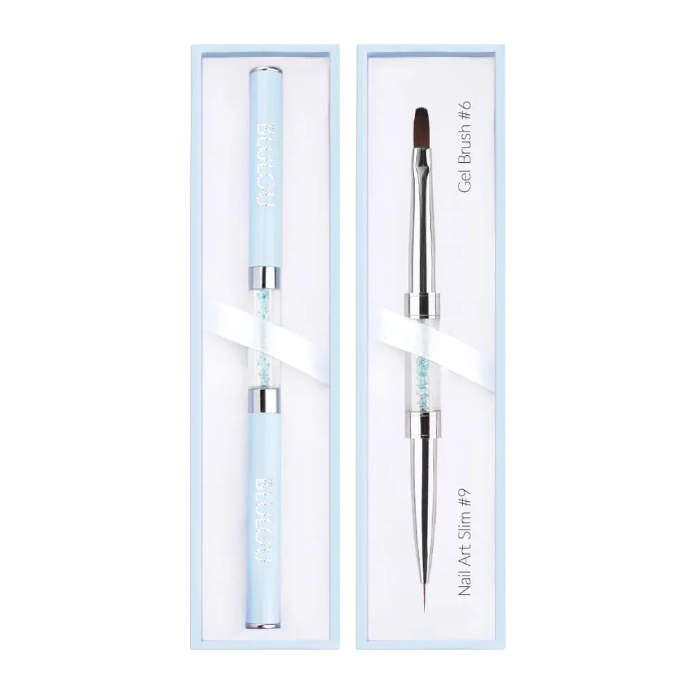 BluLou Nail Art Slim #9 - Pennello per gel #6