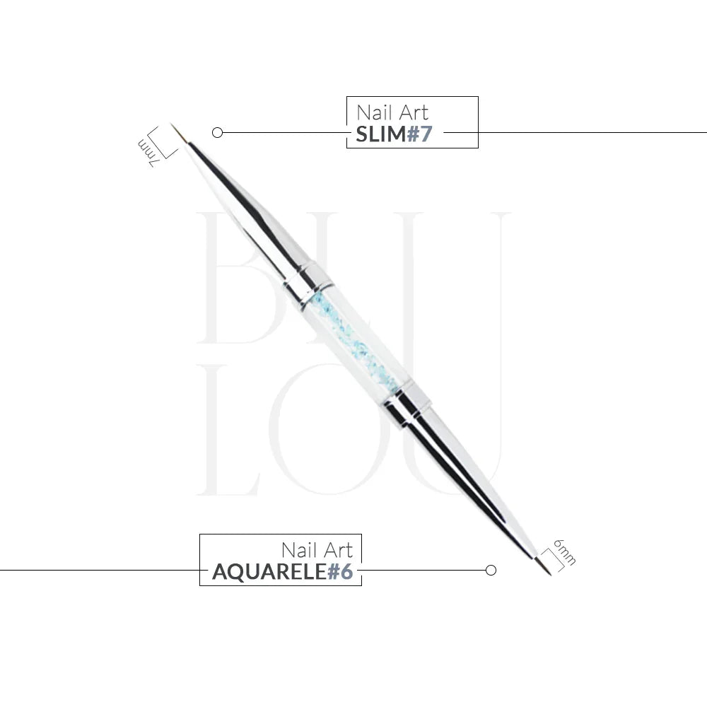 BluLou Nail Art Aquarele-Pinsel Nr. 6 – Nail Art Slim Nr. 7