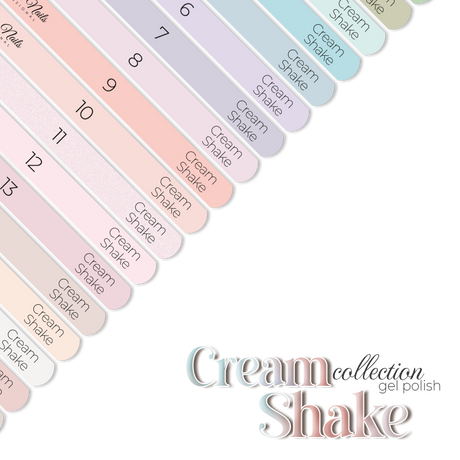 Naklejki Na Wzorniki - Cream Shake collection - Modena Nails