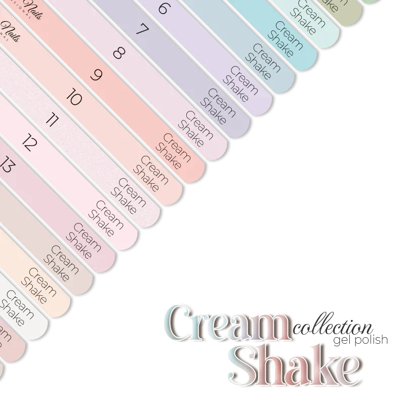 Naklejki Na Wzorniki - Cream Shake collection - Modena Nails