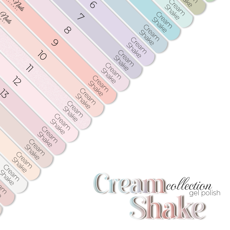 Naklejki Na Wzorniki - Cream Shake collection - Modena Nails Shop
