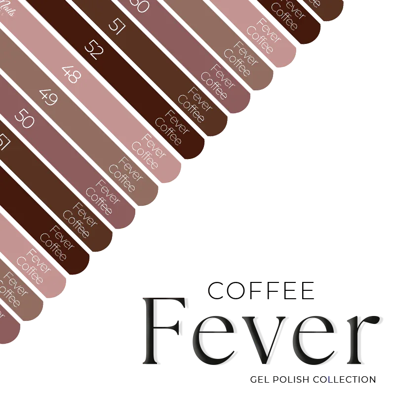 Naklejki Na Wzorniki - Fever collection COFFEE 48-52 - Modena Nails
