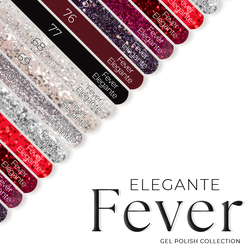Naklejki Na Wzorniki - Fever collection ELEGANTE 68-77 - Modena Nails Shop