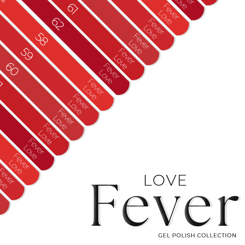 Naklejki Na Wzorniki - Fever collection LOVE 58-62 - Modena Nails Shop