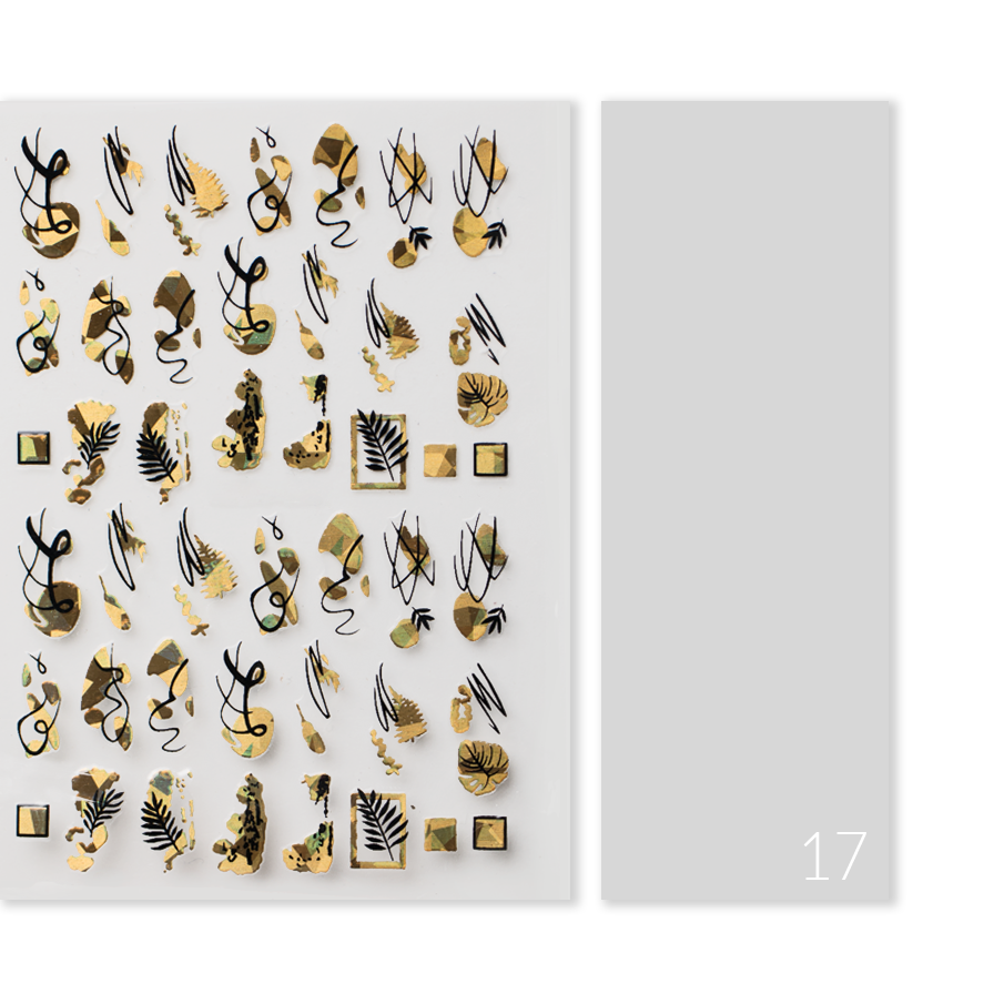 Naklejki Nail Art Gold Glam - Modena Nails