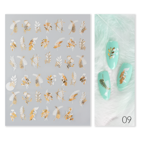 Naklejki Nail Art Gold Glam - Modena Nails Shop