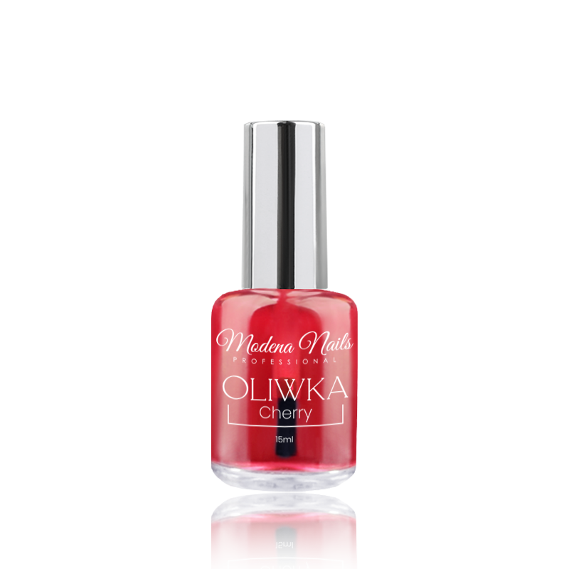 Oliwka z pędzelkiem 15ml - Cherry - Modena Nails