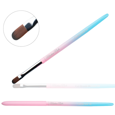 Pędzelek Cieniowany Do Żelu -  Gel Brush #6 - Modena Nails Shop