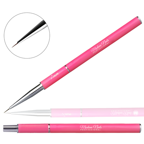 Pędzelek Do Zdobień Nail Art Składany Pink #7 - Modena Nails