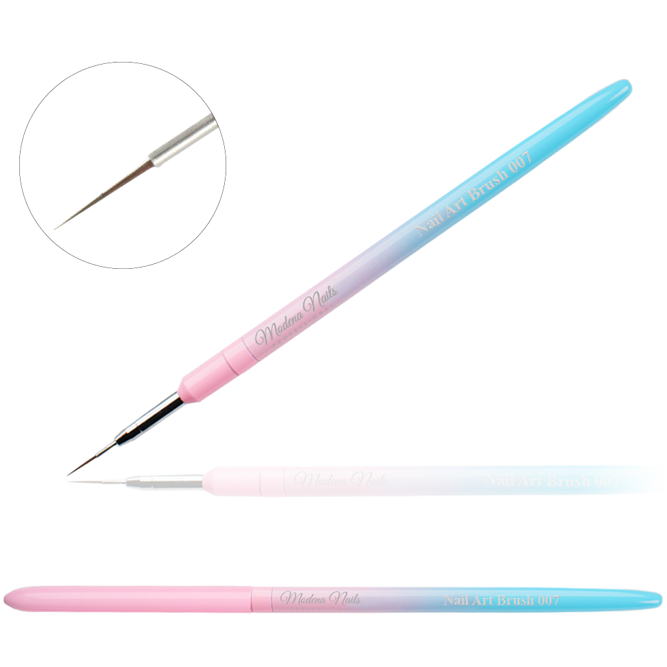 Pędzelek cieniowany do zdobień Nail Art Brush 007 - Modena Nails
